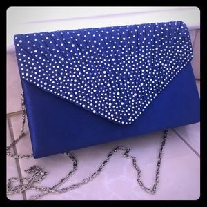 Royal blue clutch